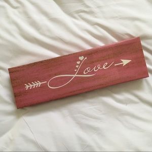 Cute canvas painted “LOVE” wall hanging